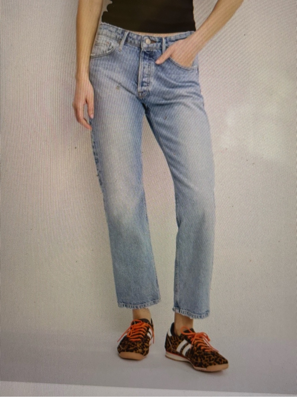 Good American Good Legs Straight Leg Jeans, Size 27/4, NWT
